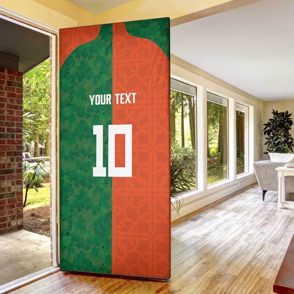 Custom Irish Rugby Door Cover Shamrock with Celtics Vibes The Half Style - Wonder Print Shop