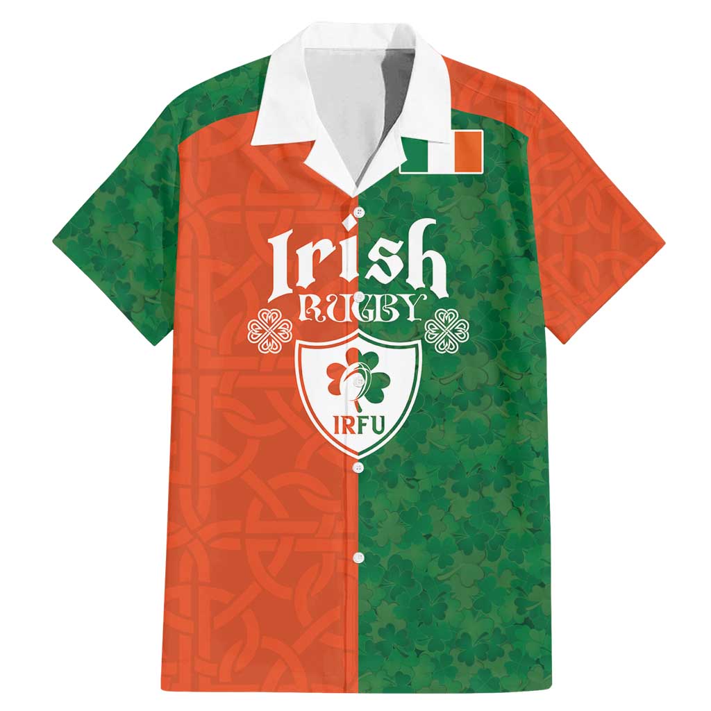 Custom Irish Rugby Family Matching Mermaid Dress and Hawaiian Shirt Shamrock with Celtics Vibes The Half Style - Wonder Print Shop