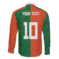 Custom Irish Rugby Family Matching Off The Shoulder Long Sleeve Dress and Hawaiian Shirt Shamrock with Celtics Vibes The Half Style - Wonder Print Shop