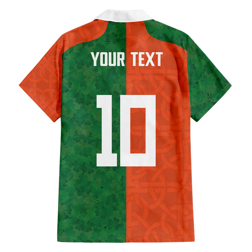 Custom Irish Rugby Family Matching Puletasi and Hawaiian Shirt Shamrock with Celtics Vibes The Half Style - Wonder Print Shop