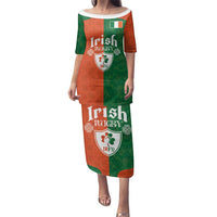 Custom Irish Rugby Family Matching Puletasi and Hawaiian Shirt Shamrock with Celtics Vibes The Half Style - Wonder Print Shop