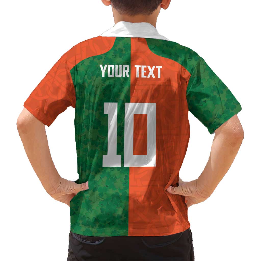 Custom Irish Rugby Family Matching Summer Maxi Dress and Hawaiian Shirt Shamrock with Celtics Vibes The Half Style - Wonder Print Shop