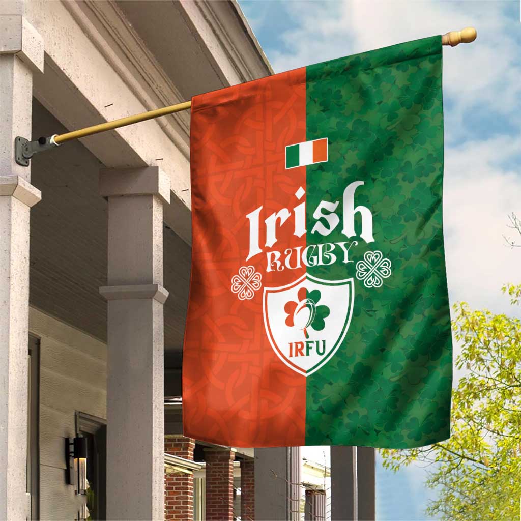 Irish Rugby Garden Flag Shamrock with Celtics Vibes The Half Style - Wonder Print Shop
