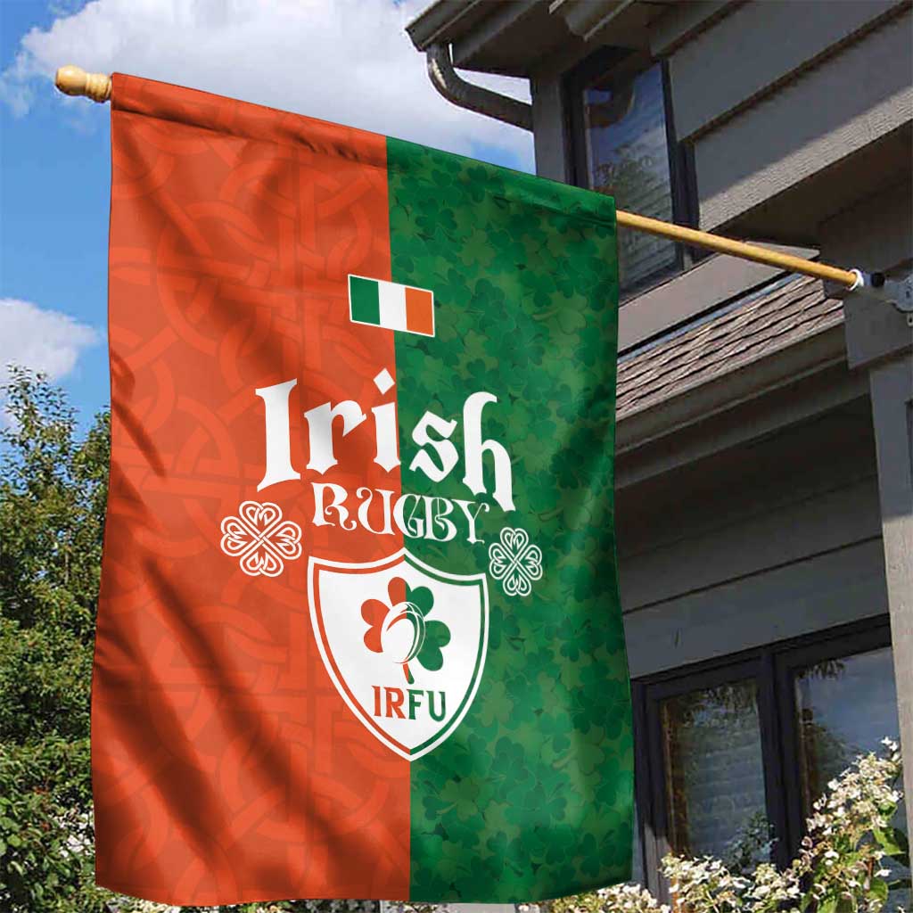 Irish Rugby Garden Flag Shamrock with Celtics Vibes The Half Style - Wonder Print Shop