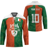 Custom Irish Rugby Hockey Jersey Shamrock with Celtics Vibes The Half Style - Wonder Print Shop