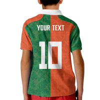 Custom Irish Rugby Kid Polo Shirt Shamrock with Celtics Vibes The Half Style - Wonder Print Shop