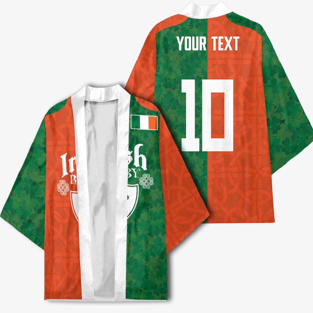 Custom Irish Rugby Kimono Shamrock with Celtics Vibes The Half Style - Wonder Print Shop