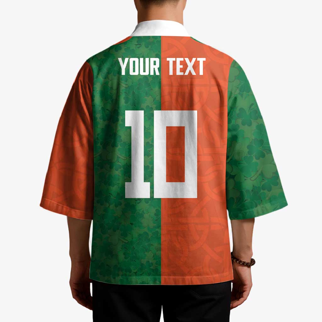 Custom Irish Rugby Kimono Shamrock with Celtics Vibes The Half Style - Wonder Print Shop