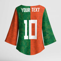 Custom Irish Rugby Kimono Sleeve Blouse Shamrock with Celtics Vibes The Half Style - Wonder Print Shop