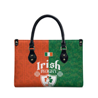 Irish Rugby Leather Bag Shamrock with Celtics Vibes The Half Style - Wonder Print Shop