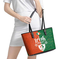 Irish Rugby Leather Tote Bag Shamrock with Celtics Vibes The Half Style - Wonder Print Shop