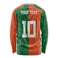 Custom Irish Rugby Long Sleeve Shirt Shamrock with Celtics Vibes The Half Style - Wonder Print Shop