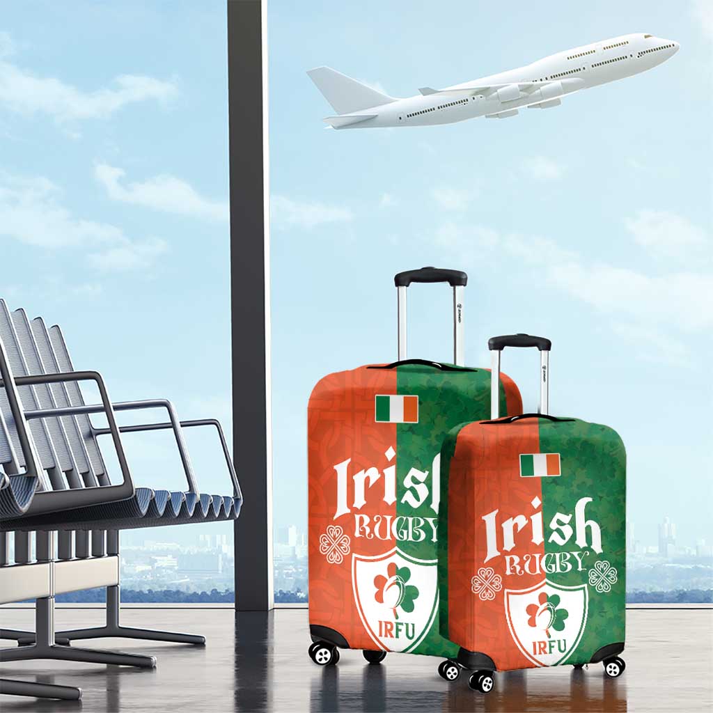 Irish Rugby Luggage Cover Shamrock with Celtics Vibes The Half Style - Wonder Print Shop
