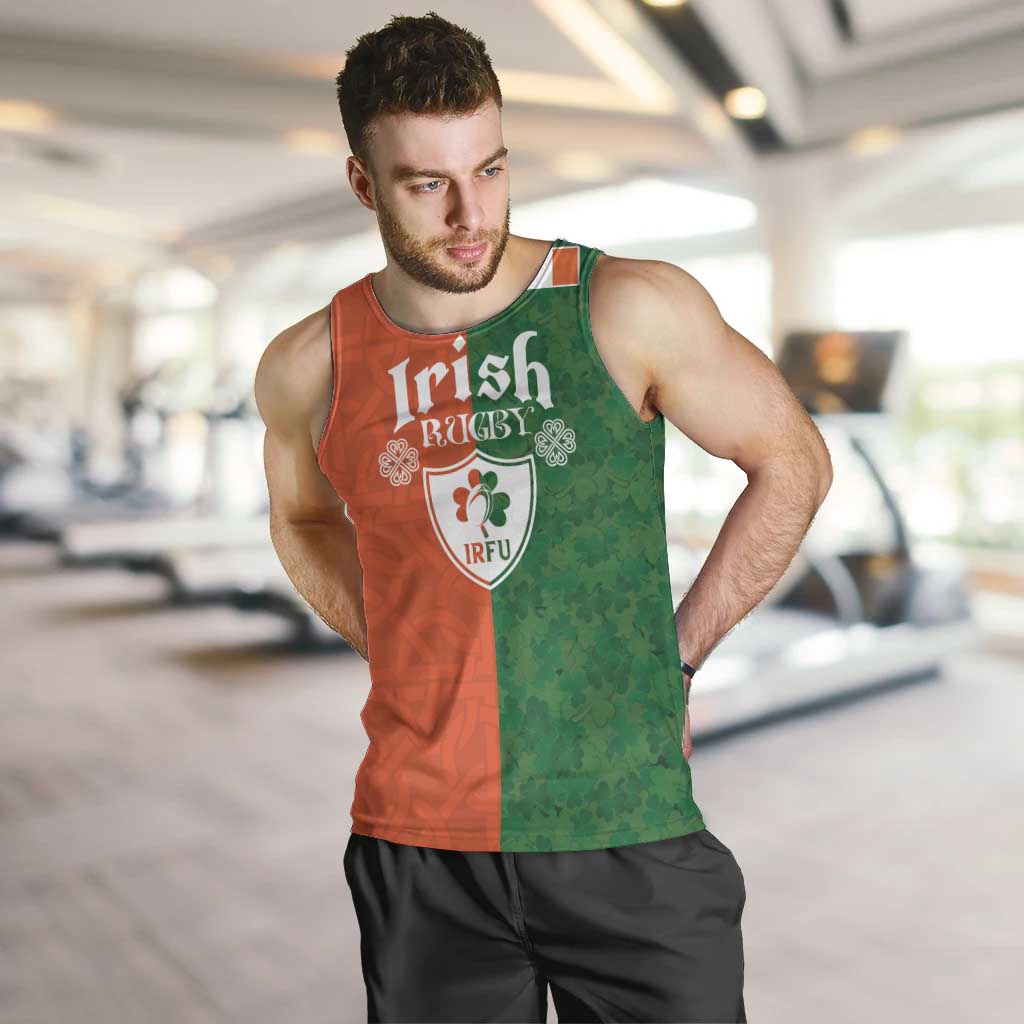 Custom Irish Rugby Men Tank Top Shamrock with Celtics Vibes The Half Style - Wonder Print Shop