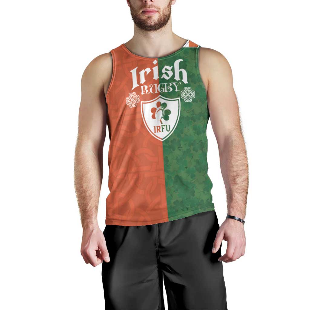 Custom Irish Rugby Men Tank Top Shamrock with Celtics Vibes The Half Style - Wonder Print Shop