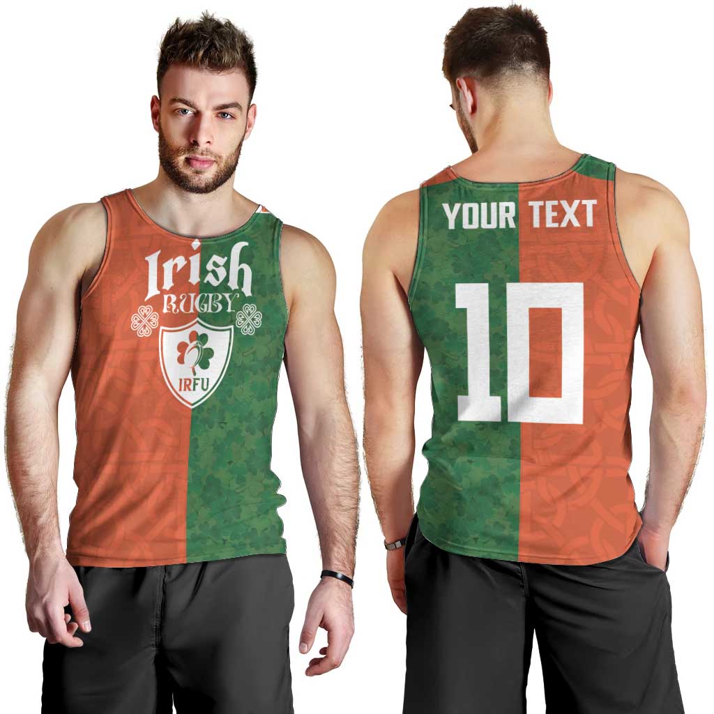 Custom Irish Rugby Men Tank Top Shamrock with Celtics Vibes The Half Style - Wonder Print Shop