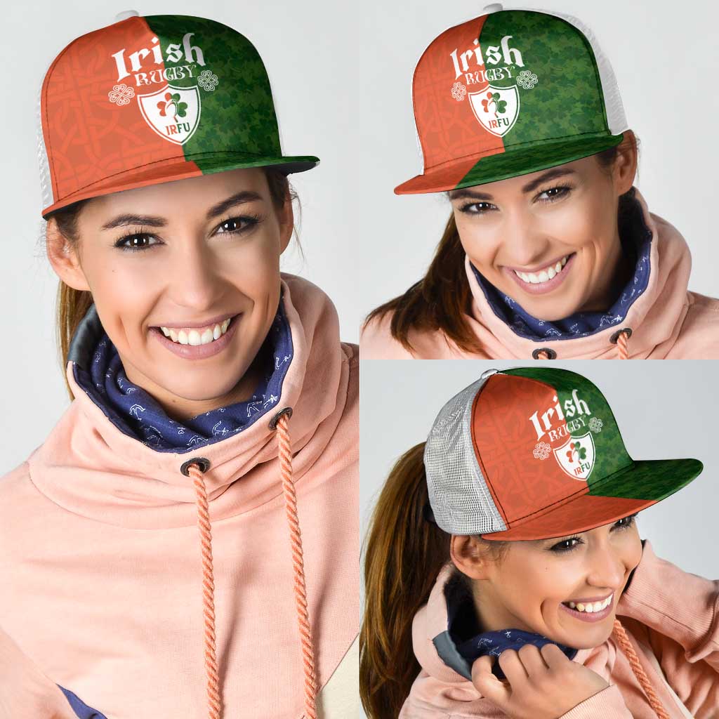 Irish Rugby Mesh Trucker Cap Shamrock with Celtics Vibes The Half Style - Wonder Print Shop