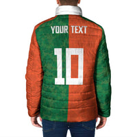 Custom Irish Rugby Padded Jacket Shamrock with Celtics Vibes The Half Style - Wonder Print Shop