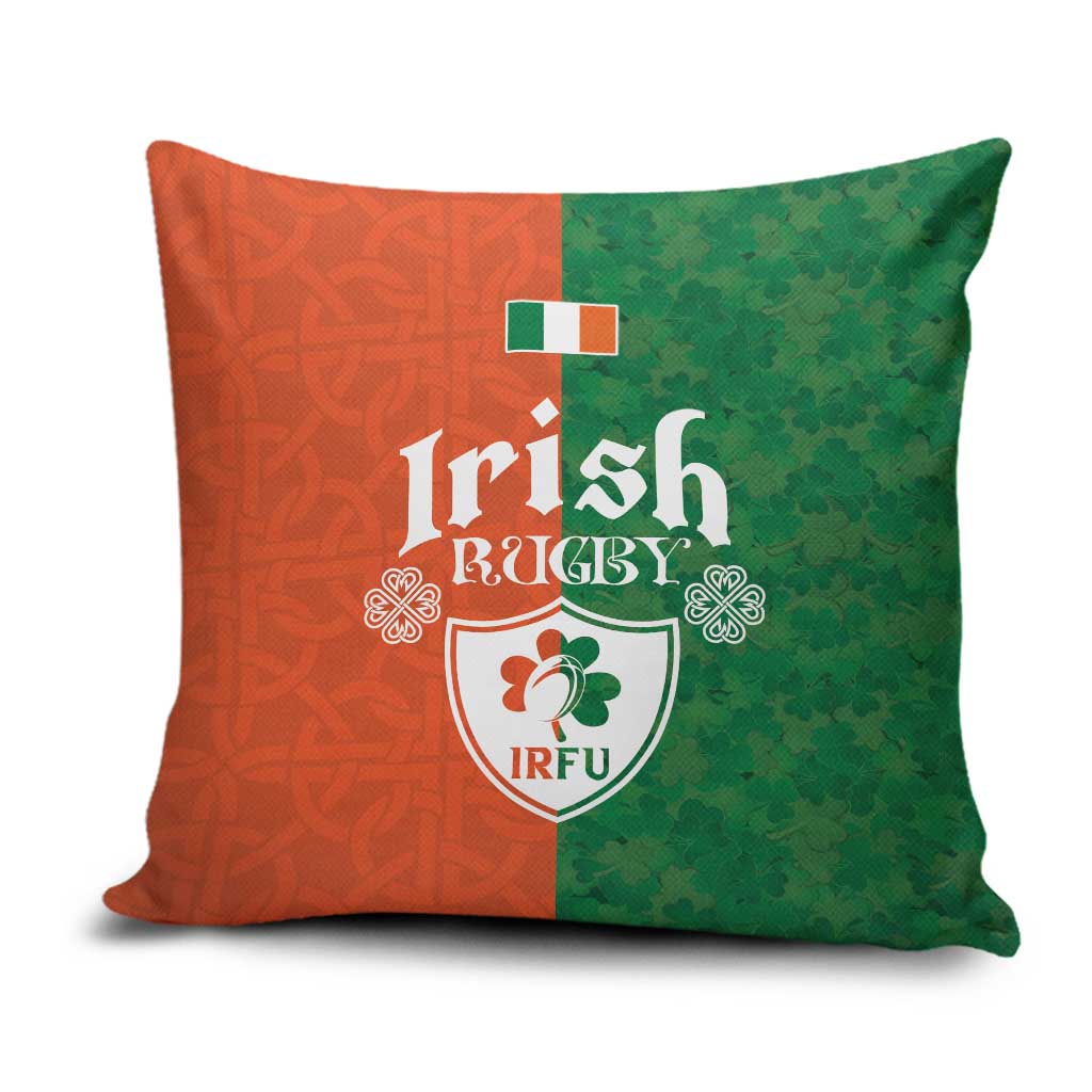 Irish Rugby Pillow Cover Shamrock with Celtics Vibes The Half Style - Wonder Print Shop