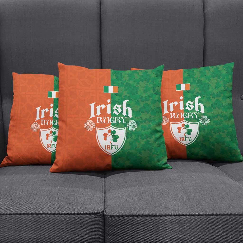 Irish Rugby Pillow Cover Shamrock with Celtics Vibes The Half Style - Wonder Print Shop