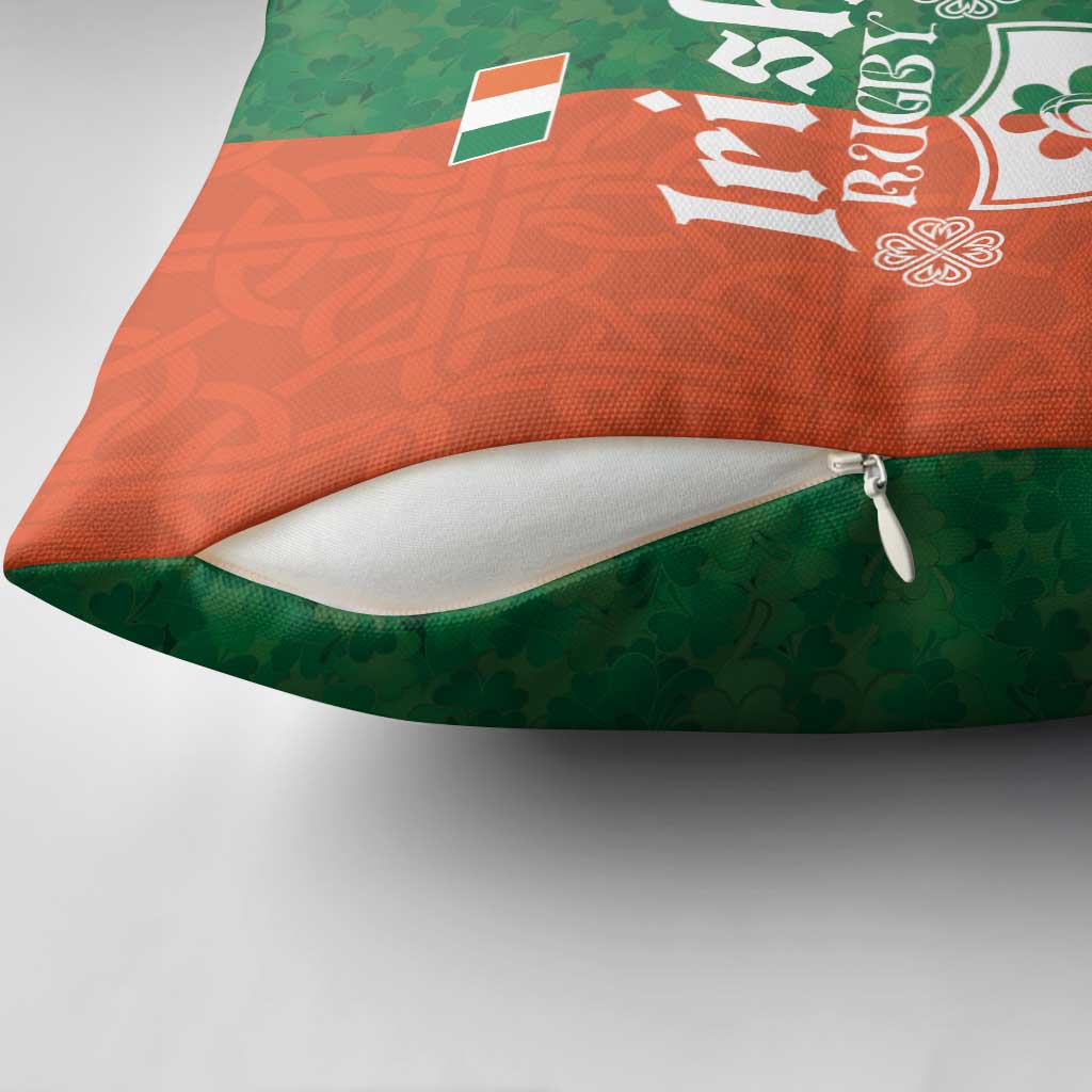 Irish Rugby Pillow Cover Shamrock with Celtics Vibes The Half Style - Wonder Print Shop
