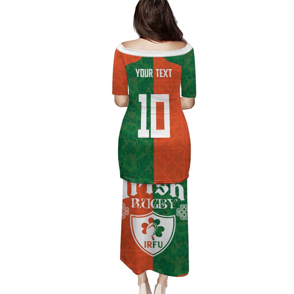 Custom Irish Rugby Puletasi Shamrock with Celtics Vibes The Half Style - Wonder Print Shop