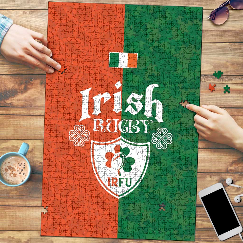 Irish Rugby Puzzle Shamrock with Celtics Vibes The Half Style - Wonder Print Shop