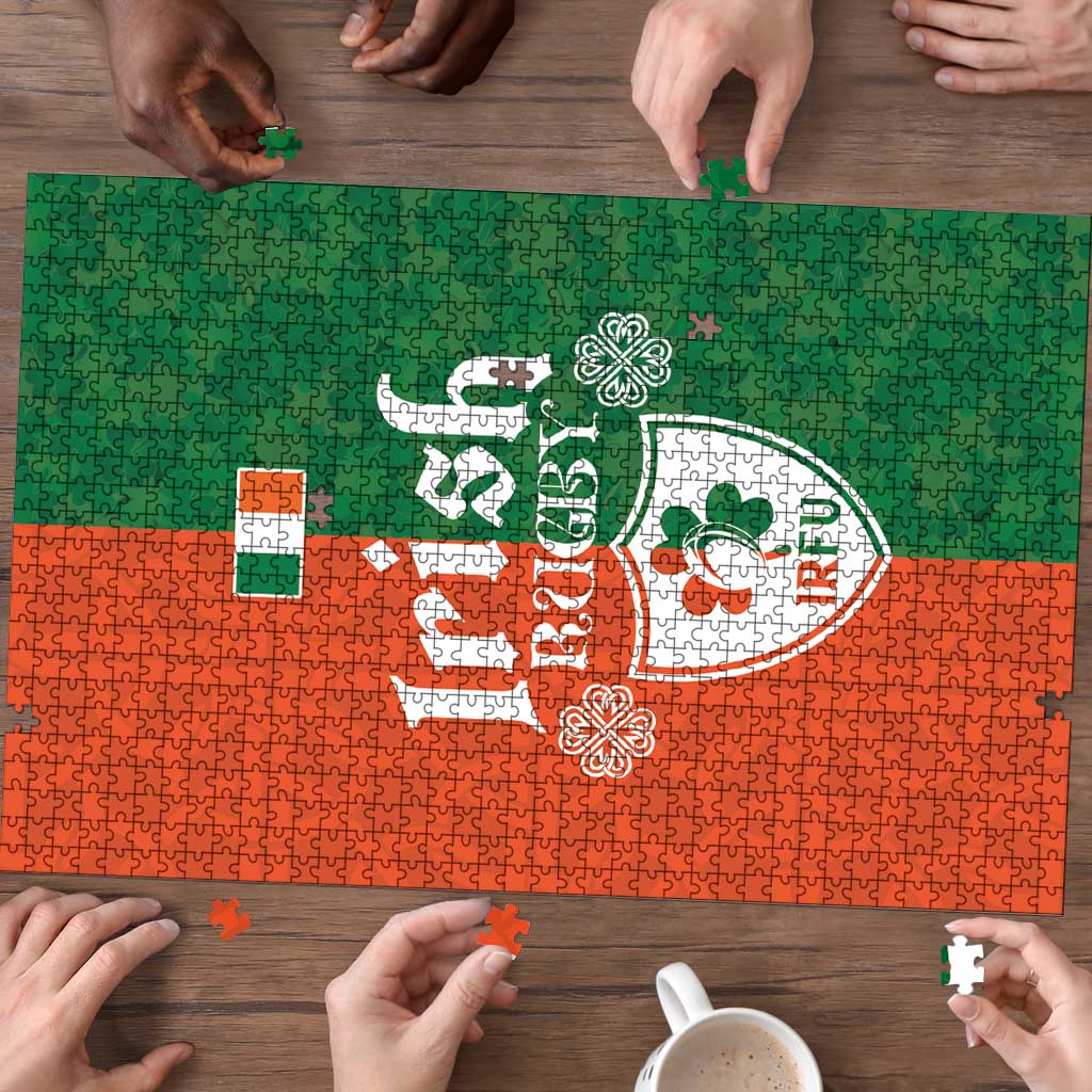 Irish Rugby Puzzle Shamrock with Celtics Vibes The Half Style - Wonder Print Shop