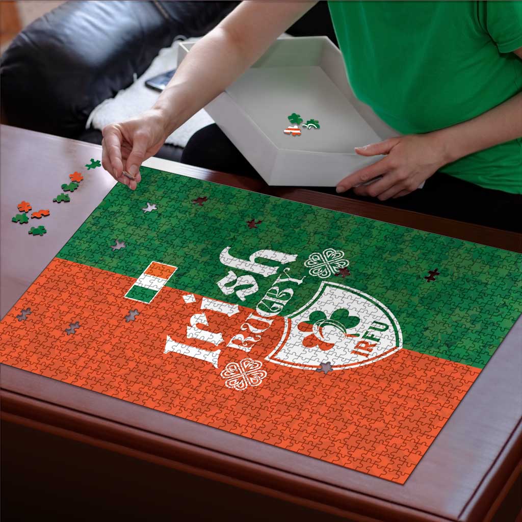 Irish Rugby Puzzle Shamrock with Celtics Vibes The Half Style - Wonder Print Shop