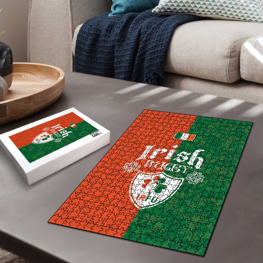 Irish Rugby Puzzle Shamrock with Celtics Vibes The Half Style - Wonder Print Shop