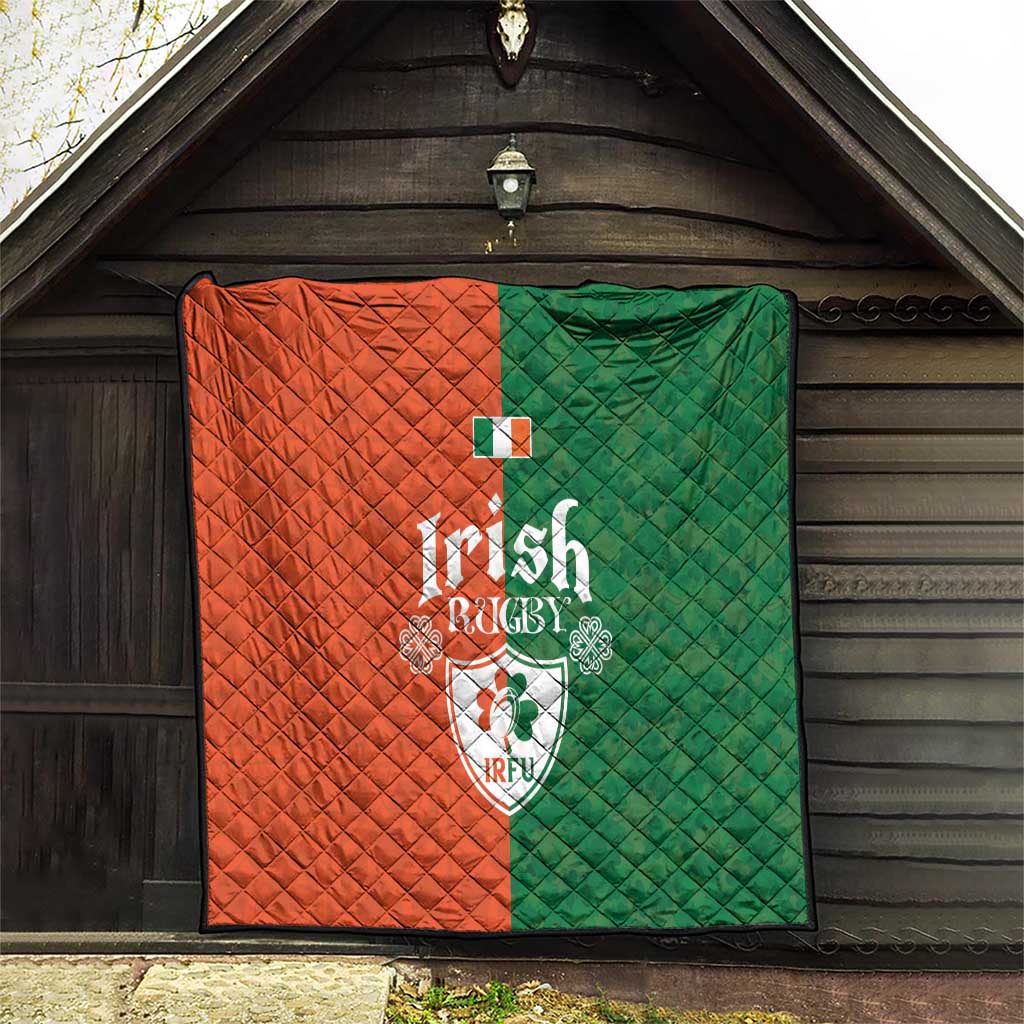 Irish Rugby Quilt Shamrock with Celtics Vibes The Half Style - Wonder Print Shop
