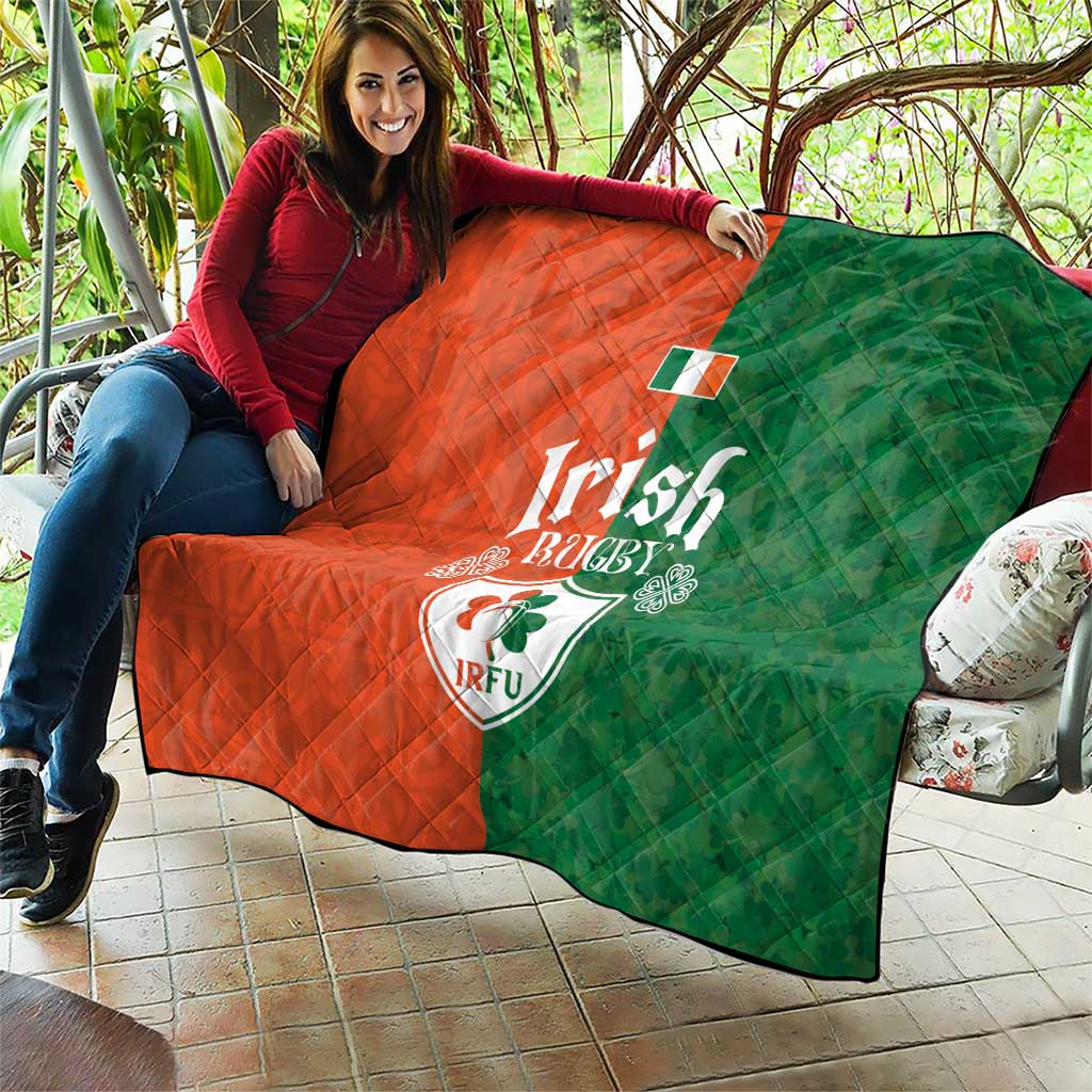 Irish Rugby Quilt Shamrock with Celtics Vibes The Half Style - Wonder Print Shop