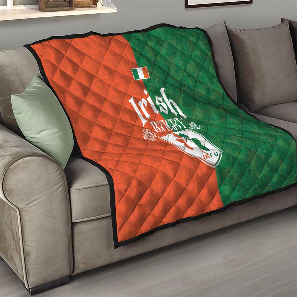 Irish Rugby Quilt Shamrock with Celtics Vibes The Half Style - Wonder Print Shop