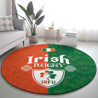 Irish Rugby Round Carpet Shamrock with Celtics Vibes The Half Style - Wonder Print Shop