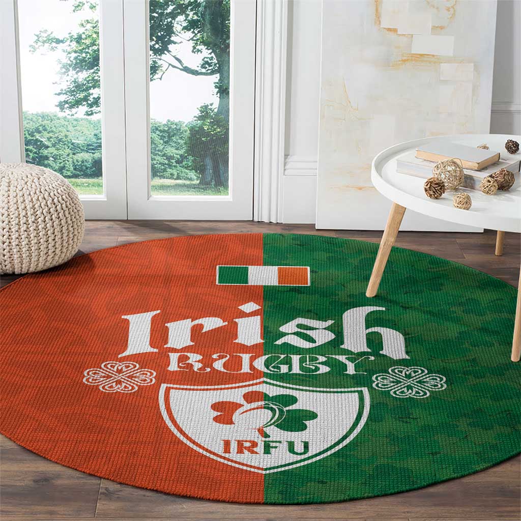 Irish Rugby Round Carpet Shamrock with Celtics Vibes The Half Style - Wonder Print Shop