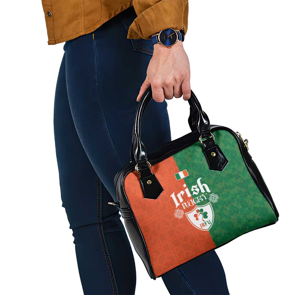 Irish Rugby Shoulder Handbag Shamrock with Celtics Vibes The Half Style - Wonder Print Shop