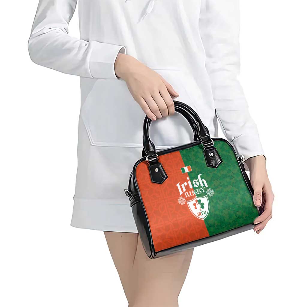 Irish Rugby Shoulder Handbag Shamrock with Celtics Vibes The Half Style - Wonder Print Shop