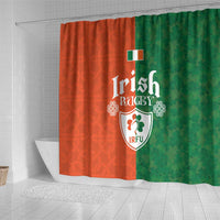 Irish Rugby Shower Curtain Shamrock with Celtics Vibes The Half Style - Wonder Print Shop