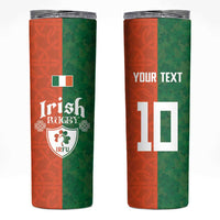 Custom Irish Rugby Skinny Tumbler Shamrock with Celtics Vibes The Half Style - Wonder Print Shop