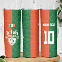Custom Irish Rugby Skinny Tumbler Shamrock with Celtics Vibes The Half Style - Wonder Print Shop