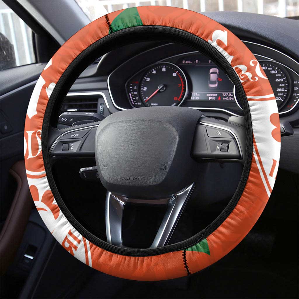 Irish Rugby Steering Wheel Cover Shamrock with Celtics Vibes The Half Style - Wonder Print Shop