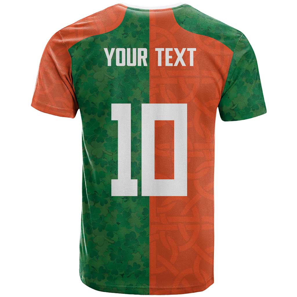 Custom Irish Rugby T Shirt Shamrock with Celtics Vibes The Half Style - Wonder Print Shop