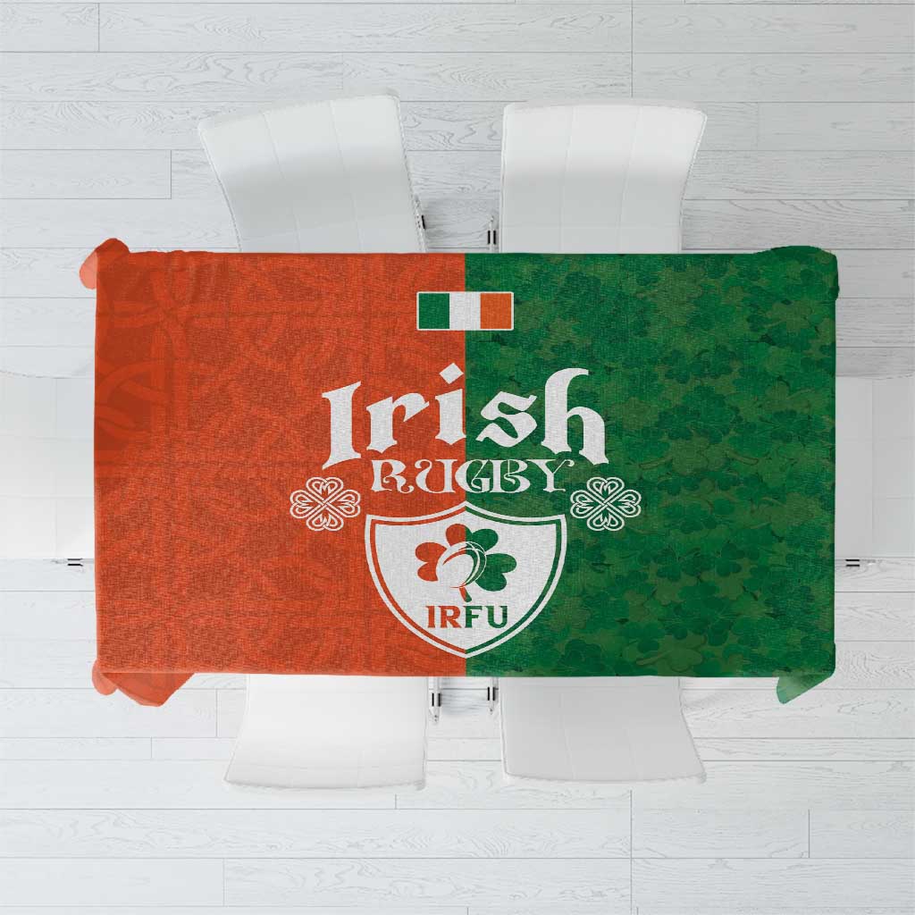 Irish Rugby Tablecloth Shamrock with Celtics Vibes The Half Style - Wonder Print Shop