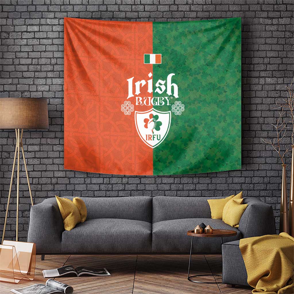 Irish Rugby Tapestry Shamrock with Celtics Vibes The Half Style - Wonder Print Shop