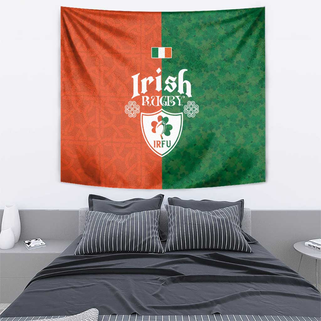 Irish Rugby Tapestry Shamrock with Celtics Vibes The Half Style - Wonder Print Shop