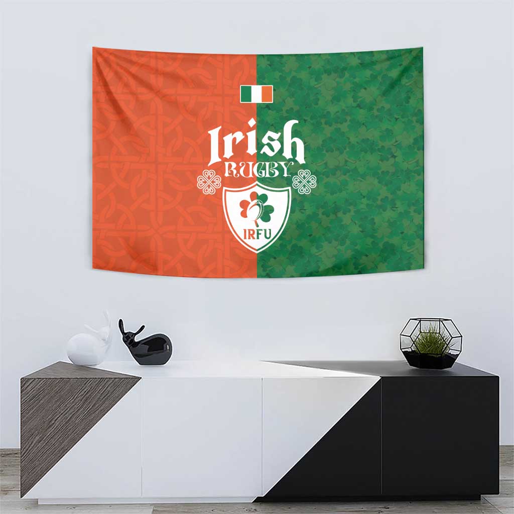 Irish Rugby Tapestry Shamrock with Celtics Vibes The Half Style - Wonder Print Shop
