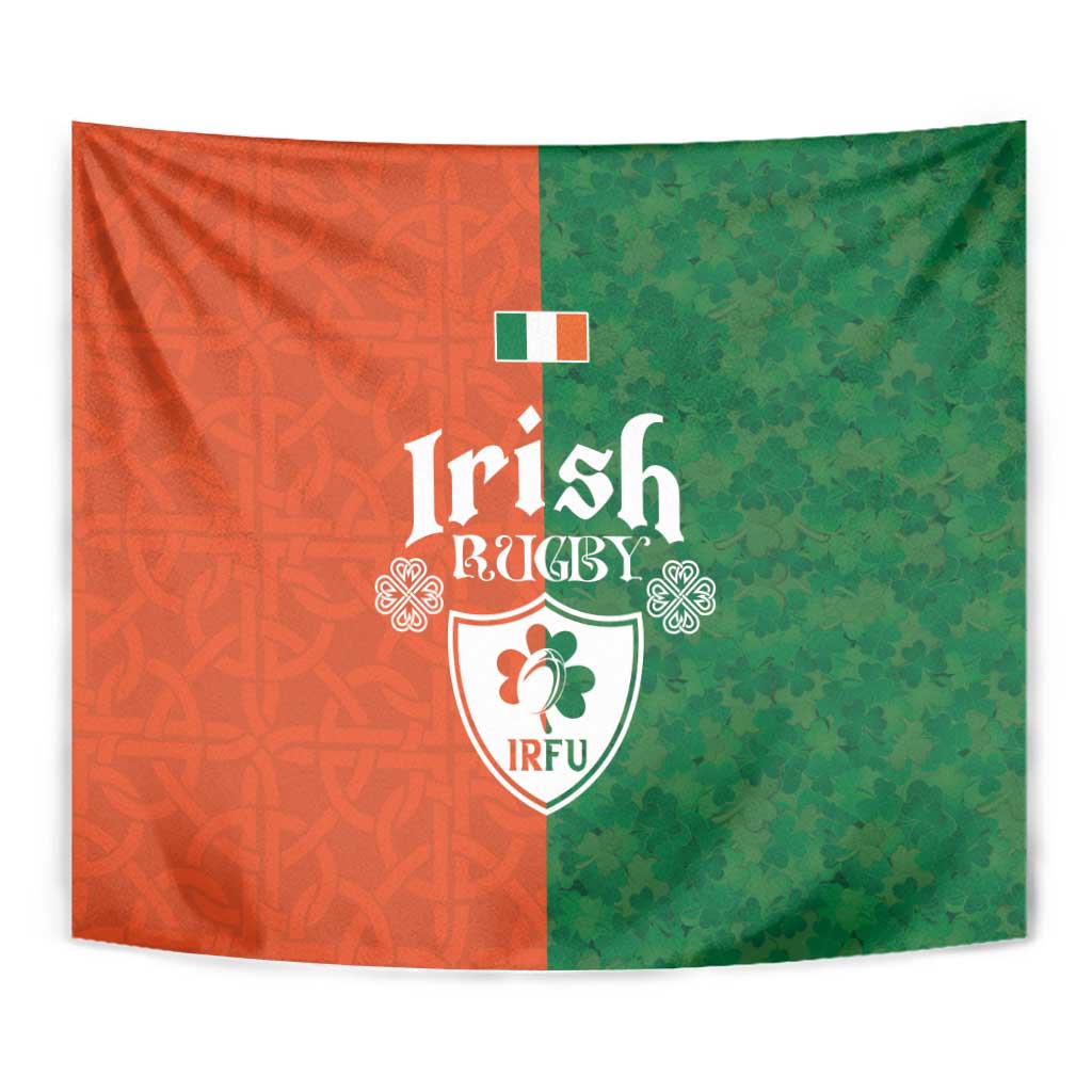 Irish Rugby Tapestry Shamrock with Celtics Vibes The Half Style - Wonder Print Shop