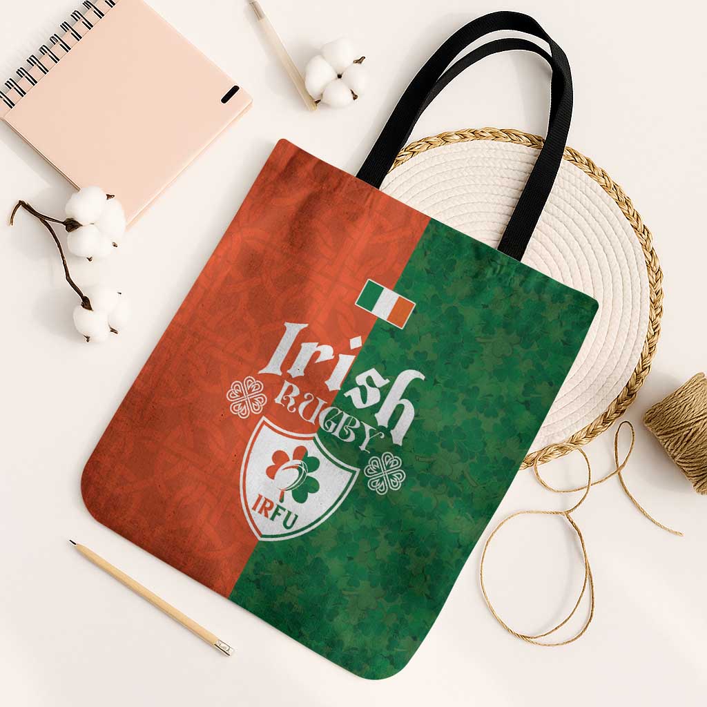 Irish Rugby Tote Bag Shamrock with Celtics Vibes The Half Style - Wonder Print Shop