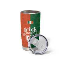 Custom Irish Rugby Tumbler Cup Shamrock with Celtics Vibes The Half Style - Wonder Print Shop