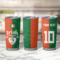 Custom Irish Rugby Tumbler Cup Shamrock with Celtics Vibes The Half Style - Wonder Print Shop